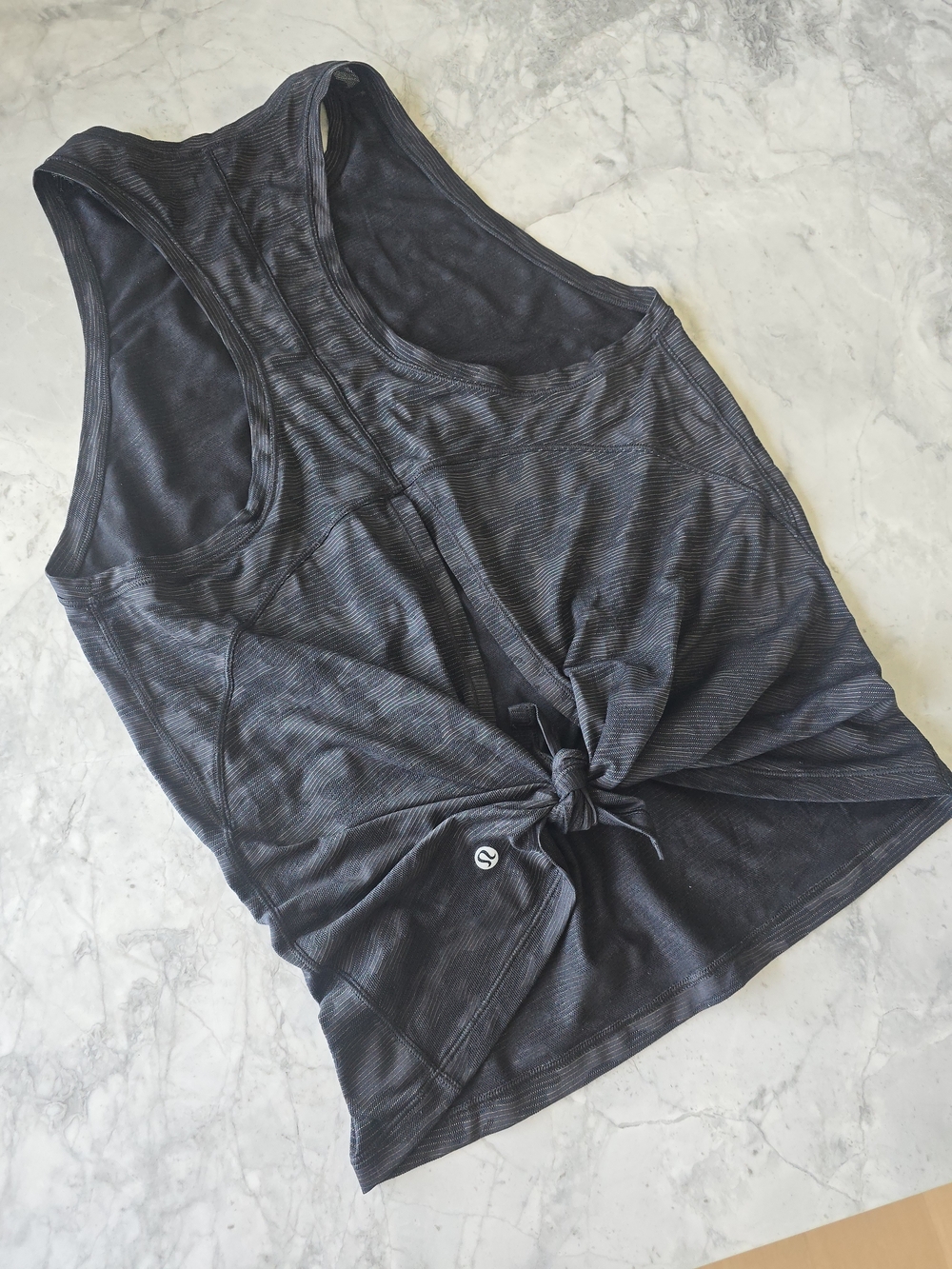 lululemon 'Miles Ahead' Tank Top In Black Mesh Camo